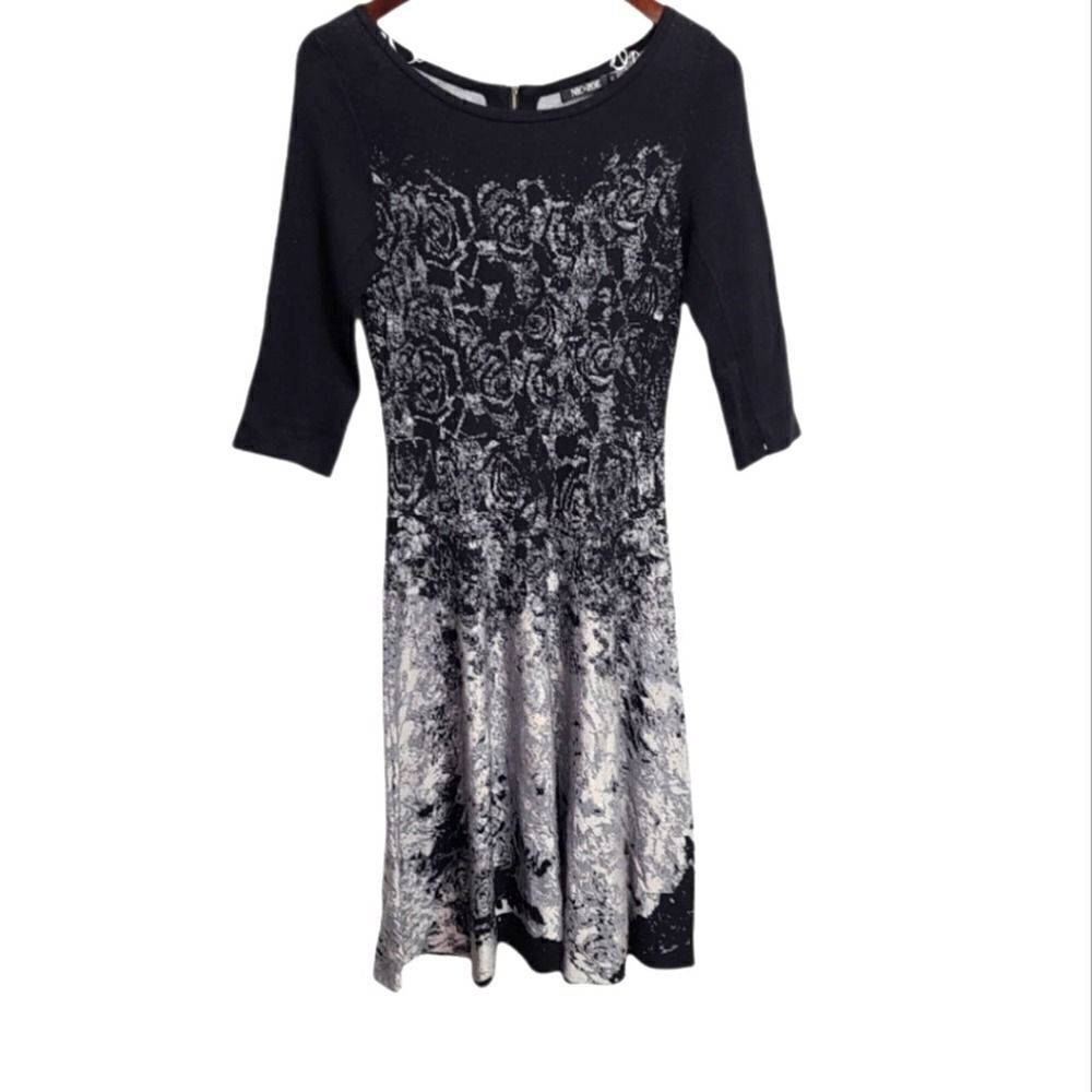 NWOT NIC+ZOE‎ Midi A-line 3/4 Sleeve Dress Size XS